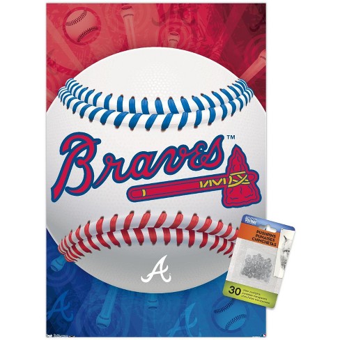 MLB Atlanta Braves - Drip Helmet 20 Wall Poster, 14.725 x 22.375