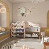 KWPZQEB Toy Storage Organizer, Kids Bookshelf with 12 Storage Cubbies Bins & Shelf, 3-Tier Toy Organizers for Playroom, Bedroom, Kids Room, Pink/Blue - 4 of 4