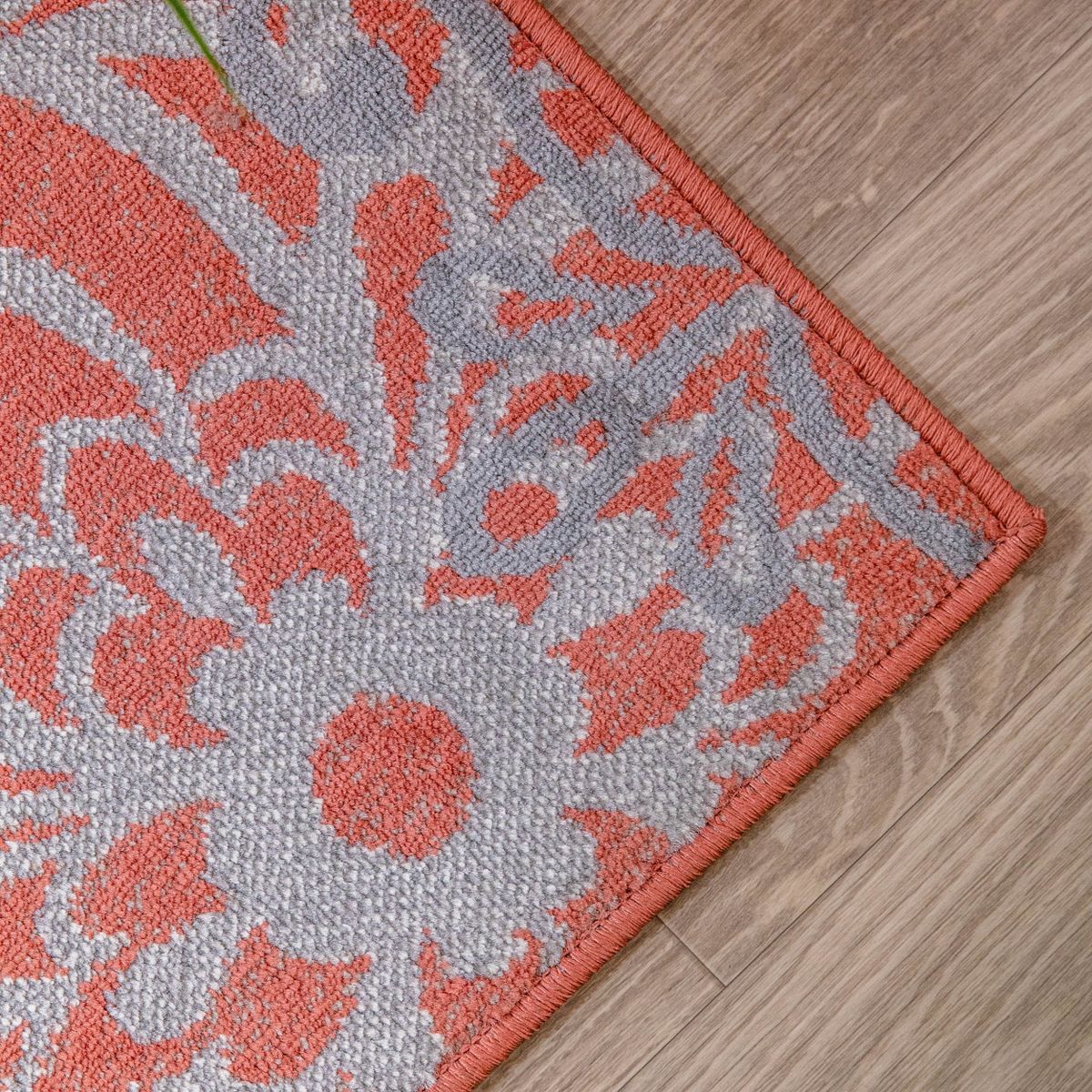 Elegant Floral Medallion Indoor Area Rug or Runner - Blue Nile Mills - thumbnail 9