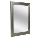 29.5" x 35.5" Metallic Raised Lip Frame Mirror Gray - Head West
