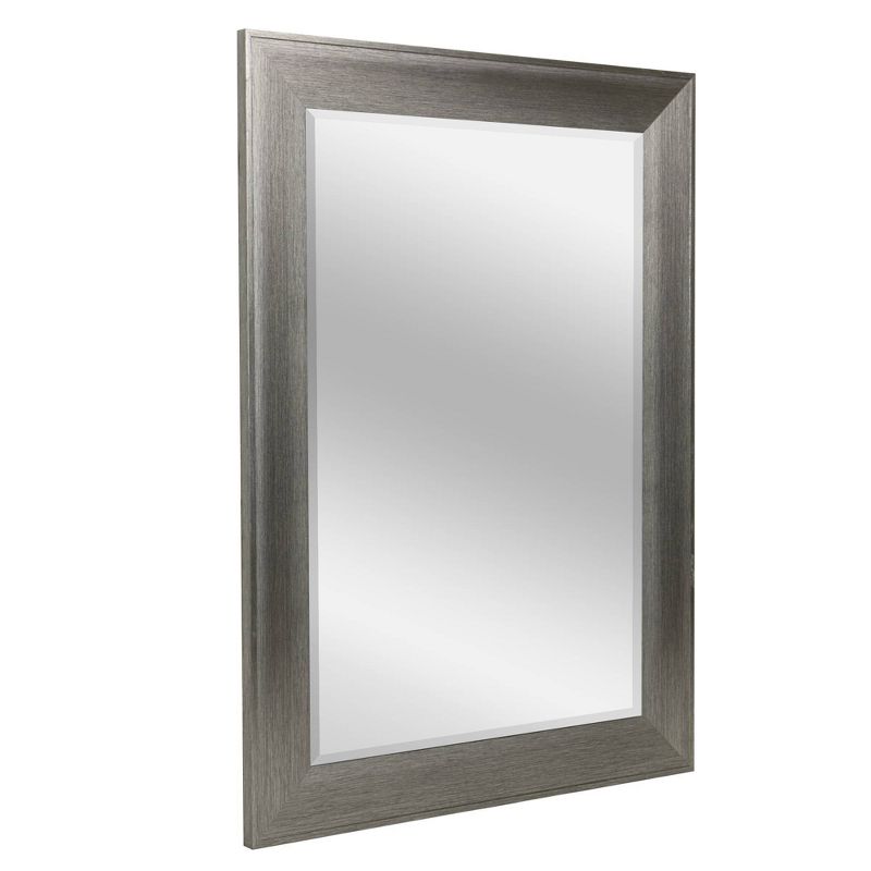 29.5&#34; x 35.5&#34; Metallic Raised Lip Frame Mirror Gray - Head West, 1 of 6