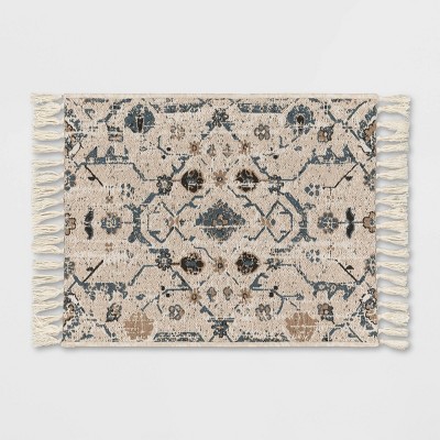 Botanical Rug - Black & Multi - Indoor/Outdoor