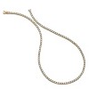 Guili 4mm Tennis Necklace in White, Gold, or Rose Gold with Clear Cubic Zirconia for Radiant Shine and Timeless Elegance at Formal Occasions. - 2 of 3