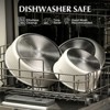 KOCH SYSTEME CS 17pcs Pots and Pans Set Non Stick, Nonstick Ceramic Cookware Set with Detachable Handle, Cream White - 4 of 4