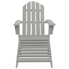 vidaXL Garden Chair Grey Hardwood Large Durable Garden Chair - 2 of 4