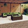 vidaXL Garden Lounge Set Brown PE rattan Large Modular - 2 of 4