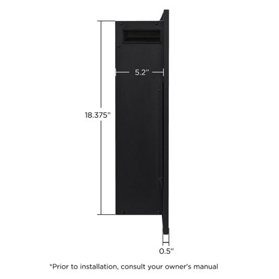 Real Flame 49" Wall-Mount or Recessed Electric Fireplace Insert