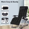 Karl Home Patio Folding Zero Gravity Chair With Blue Cushion - 3 of 4