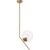 Elegant Lighting Ryland 1 light Brassand Clear glass pendant - 4 of 4