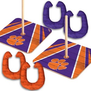 NCAA Clemson Tigers Horseshoe Bag Toss Game Set - 1 of 4