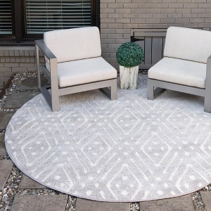 Sabrina Soto Outdoor Ella Geometric Woven Area Rug - 1 of 4