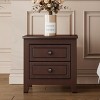 Streamdale 2-Drawer Nightstand For Bedroom, Mid Century Retro Bedside Table With Classic Design - 2 of 4