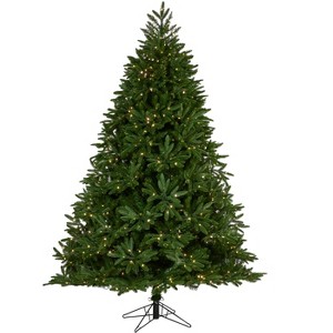 Nearly Natural 7-ft Oregon Spruce Artificial Christmas Tree with 850 Warm White (Multifunction) - 1 of 4