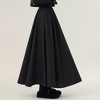 Anna-Kaci Women's Full Maxi Skirt with Wide Smooth Waistband and Flowing Voluminous Silhouette for Soft Elegant Movement - 3 of 4