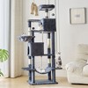 JIONJOY 66" Multi-Level Cat Tree - 2 Large Condos, Sisal Scratching Posts & Hammock, Stable Indoor Cat Tower-Dark Grey - 2 of 4