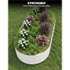 2 Pack Raised Garden Bed Kit, Galvanized Planter Garden Boxes Outdoor, Oval Large Metal Garden Bed for Vegetables Flowers - 3 of 4