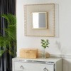 Metal Starburst Square Wall Mirror Gold - CosmoLiving by Cosmopolitan: Iron Frame, No Assembly, Wall Mount - 2 of 4