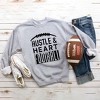 Simply Sage Market Women's Graphic Sweatshirt Hustle and Heart Football - 3 of 4