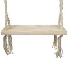 Northlight 21.75" Natural Rope Wooden Swing Chair - 3 of 4