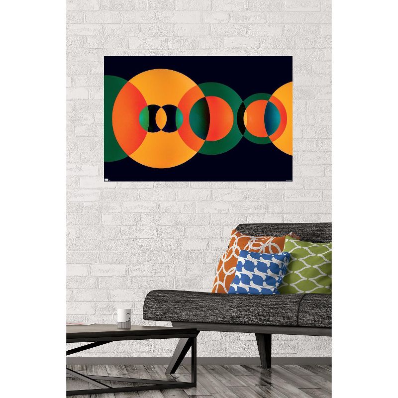 Trends International Abstract - Green and Orange Circles Unframed Wall Poster Prints, 2 of 7