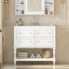 Dexmalle 36" Bathroom Vanity Cabinet with 4 Drawers - 2 of 4