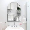 Dexmalle 24x36 Inch Metal Framed Arched Bathrrom Mirror for Wall - 2 of 4