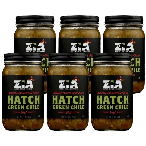 Zia Hatch Chile Company Hatch Green Chile Hot - Case Of 6/16 Oz