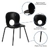 Emma and Oliver Multipurpose Designer Plastic Cafe Stack Chair - 3 of 4