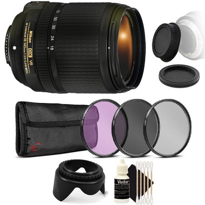 Nikon AF-S DX NIKKOR 18-140mm f/3.5-5.6G ED VR Lens with Ultimate Accessory Bundle For Nikon D