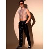 INSPIRE CHIC Men's Festival Fishnet Sheer Sparkly Rhinestone Tank Tops - 4 of 4