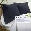 Kickoff 100% Bamboo Viscose Pillowcases Only, Hidden Zipper, Cooling Breathable, Bedding Pillow Covers for Hot Sleepers - 3 of 4