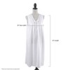 Saro Lifestyle Long Nightgown With Embroidered Design - 4 of 4