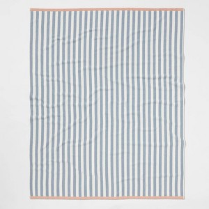 Blue Cabana Striped Oversized Jumbo Beach Towel - Threshold™ - 1 of 2