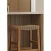 Maven Lane Emerson Rustic Backless Vegan Leather Counter Height Bar Stool - 4 of 4