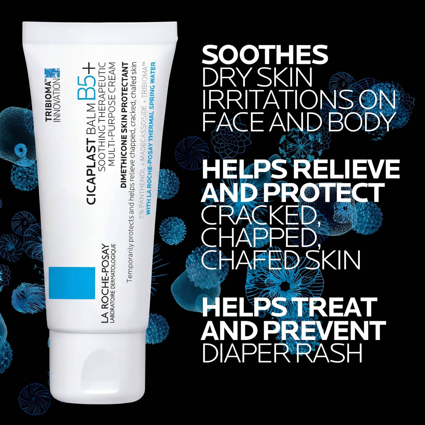 Успокаивающий бальзам La Roche Posay Cicaplast с витамином B5, дорожный формат, 1.35 oz, цвет: Кремовый — фото 5