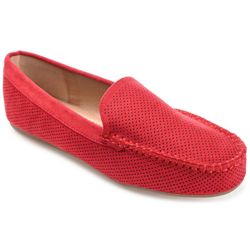 Journee Collection Womens Halsey Comfort Insole Slip On Round Toe Loafer Flats, 1 of 11