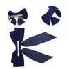 Unique Bargains Elegant Velour Bow Headpiece Hair Clips 1 Pc - 3 of 4