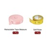 Unique Bargains Retractable Fiber ABS Plastic Cloth Sewing Soft Tape Measure 2 Pcs - 3 of 4