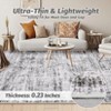 Washable Rug, Vintage Distressed Area Rug ¨C Non-Slip Farmhouse Carpet for Living Room, Bedroom(gray) - 4 of 4