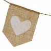 National Tree Company 6' White Hearts Jute Garland, Valentine's Day Collection - 3 of 3