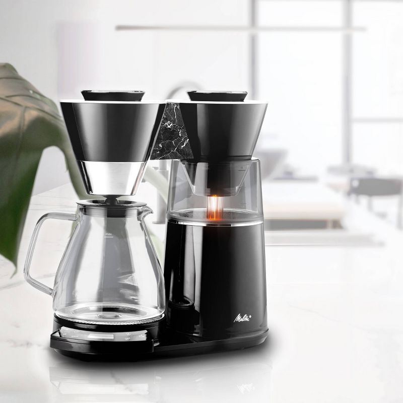 Melitta Vision 12c Drip Coffeemaker with Revolving Dashboard Marble Black, 3 of 12