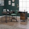 Canton LaneL Shaped Desk Computer Desk Brew Oak - Sauder: Home Office, Letter-Size File Holder - 2 of 4