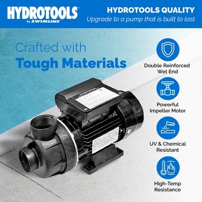 HydroTools Black Thermoplastic 0.3 HP Vertical Discharge Pool Pump
