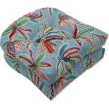 Set of 2 Outdoor/Indoor Wicker Seat Cushions Sunny Daze - Pillow Perfect