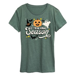 Women's - Instant Message - Tis The Season Fall Short Sleeve Graphic T-Shirt - 1 of 4