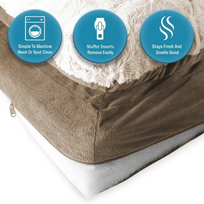 X-Large Orthopedic Mushroom Outdoor Dog Bed with Pillow Top