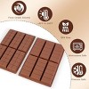 Aoibox 3-Piece Chocolate Bar Molds Set, Food-Grade Silicone, Non-Stick for Dubai Pistachio, Candy, Snacks, Desserts - 4 of 4