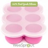 WeeSprout Silicone Freezer Tray w/ Clip on Lid Perfect Food Storage Container for Homemade Baby Food - 3 of 4