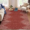 Living Room Rug Washable Bedroom Rugs Neutral Area Rug for Nursery Geometric Striped Carpet Non Slip Stain Resistant Farmhouse Floor Cover White Rug - 3 of 4