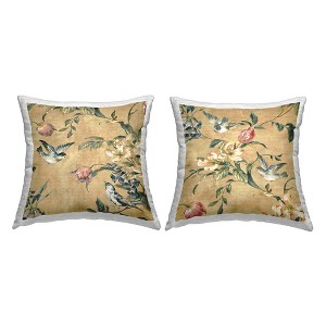 Stupell Industries Traditional Birds Floral Branches (Set of 2) - 1 of 3